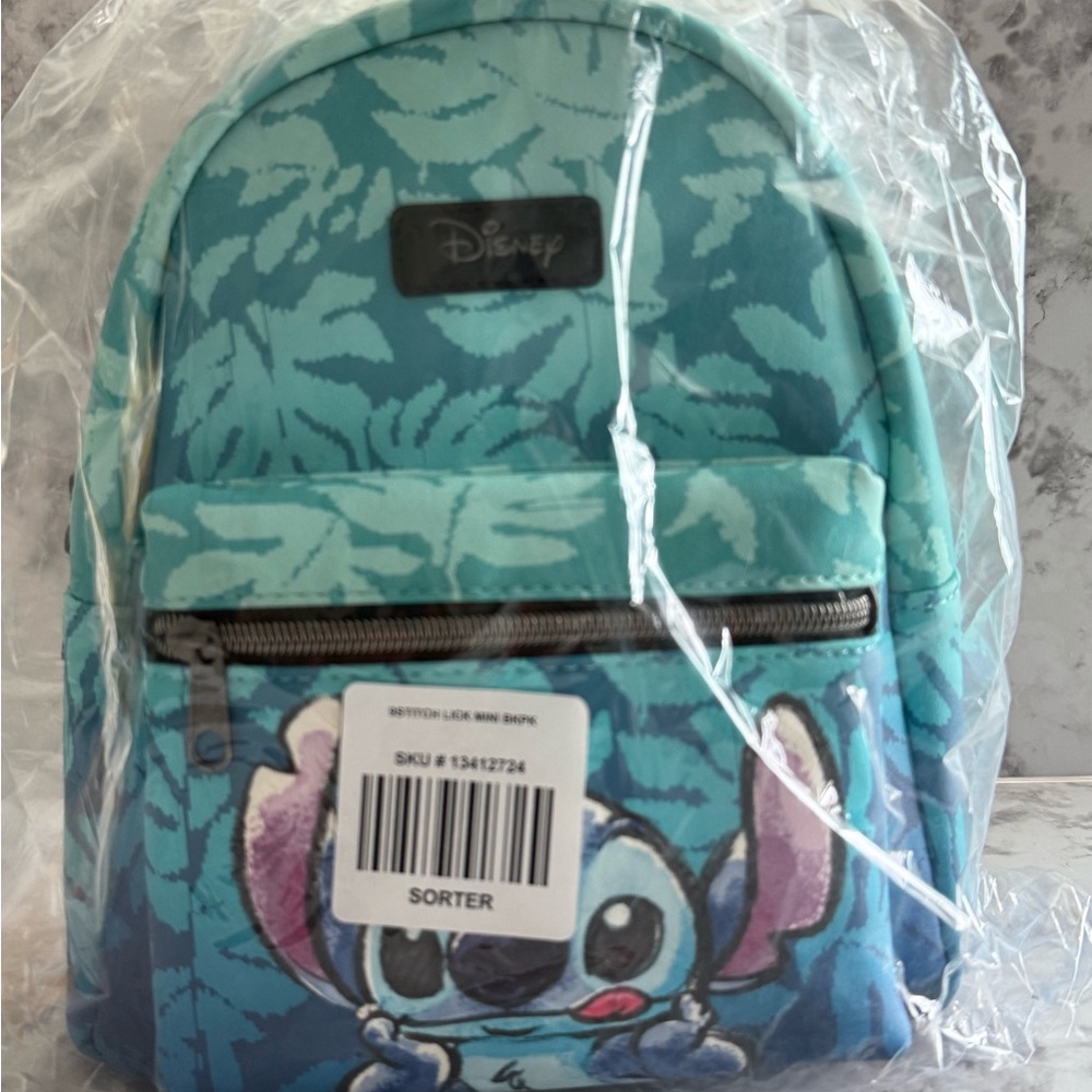Loungefly Teal and Blue Stitch Mini Bag